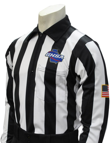 USA121GA - Smitty "Made in USA" - Dye Sub Georgia Football Long Sleeve Shirt