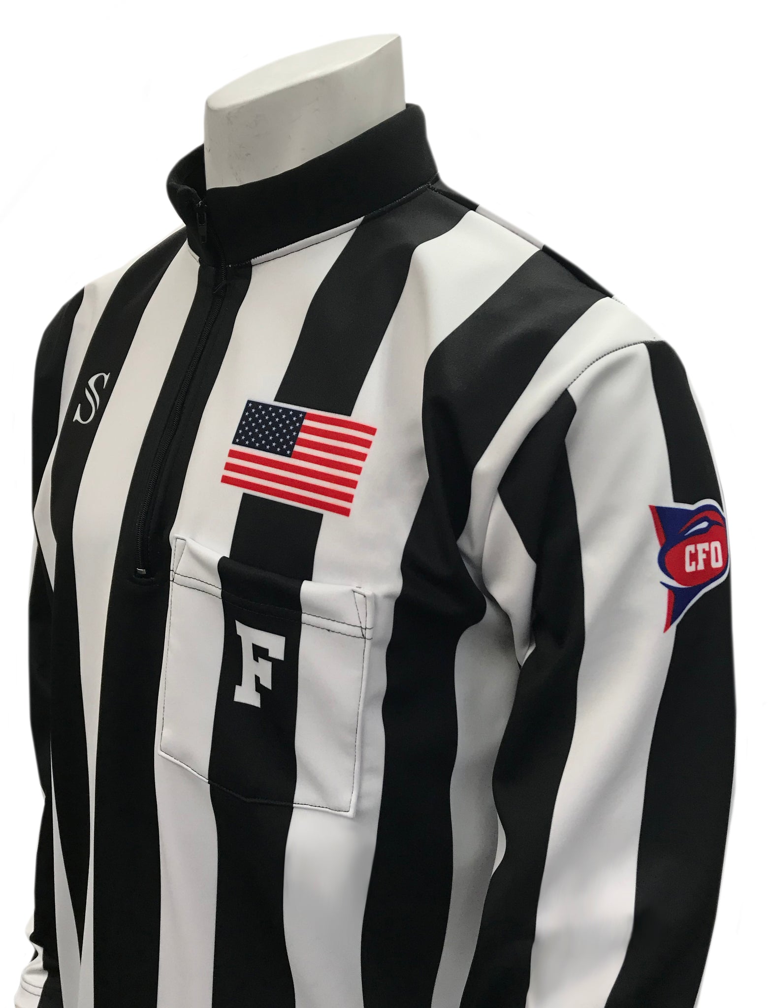 Smitty Major League Style Fleece Lined Umpire Jacket - Black and White