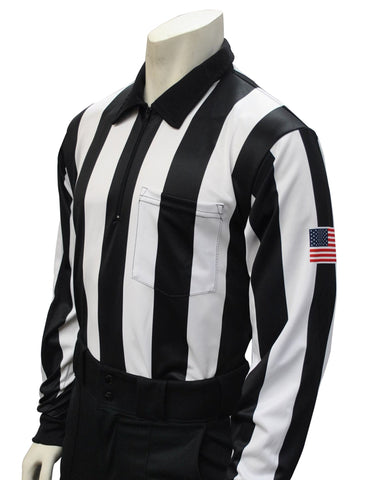 USA138 - Smitty "Made in USA" - Dye Sub Football Long Sleeve Shirt w/ Flag on Sleeve