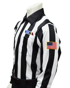 USA144AZ - Smitty "Made in USA" - Football Men's Long Sleeve Shirt - Position Letter & Flag