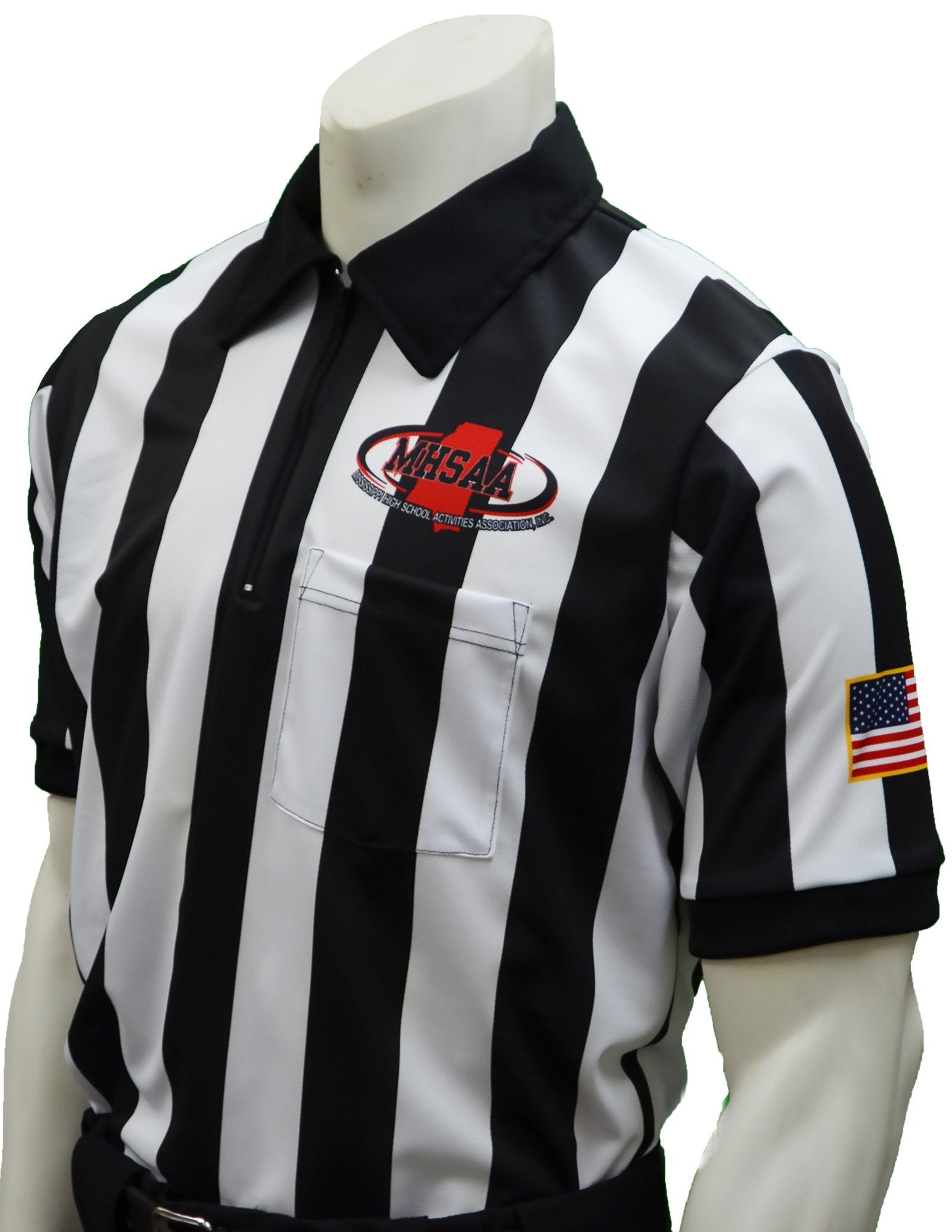 USA180MS-607 - Smitty "Made in USA" - "BODY FLEX" Mississippi Football Short Sleeve Shirt