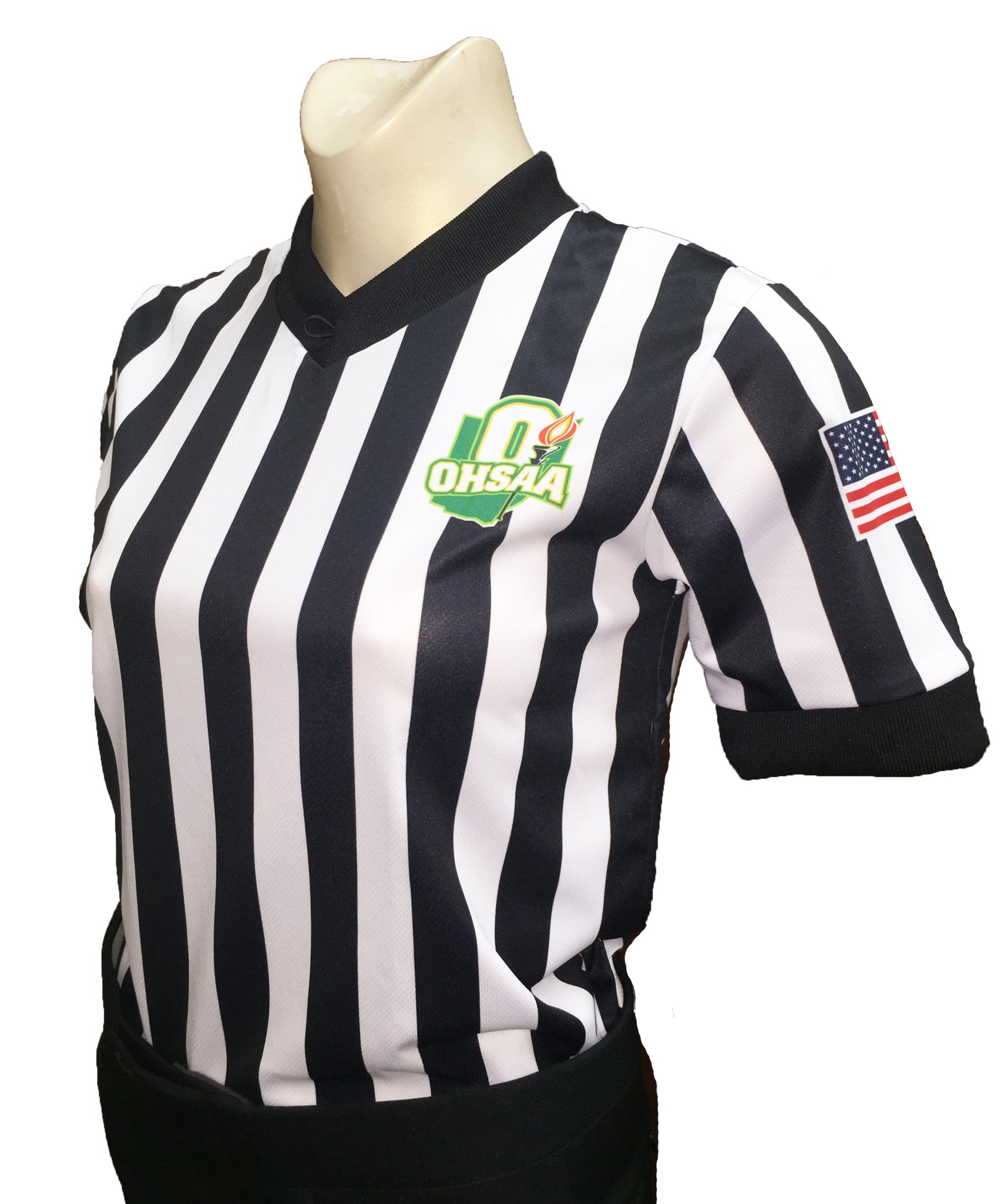 USA211OH-607 - Smitty "Made in USA" - "BODY FLEX" "OHSAA" Short Sleeve Basketball V-Neck Shirt