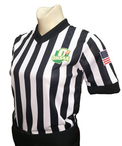 USA211OH-607 - Smitty "Made in USA" - "BODY FLEX" "OHSAA" Short Sleeve Basketball V-Neck Shirt