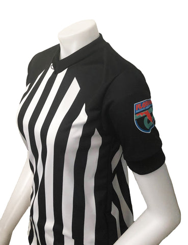 USA226FL-607 - Smitty "Made in USA" BODY FLEX - Florida Women's V-Neck Shirt