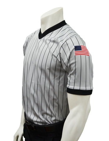 USA230TASO-607 - Smitty "Made in USA" - "BODY FLEX" "TASO" Short Sleeve Basketball V-Neck Shirt