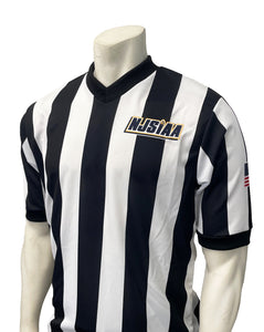 USA237NJ - Smitty "Made in USA" - NJSIAA Men's Basketball 2 1/4" Stripe Short Sleeve Shirt