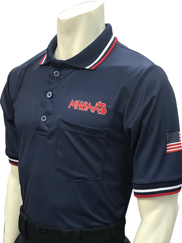 USA300MI - Smitty "Made in USA" - Ump Shirt Logo Above Pocket Navy