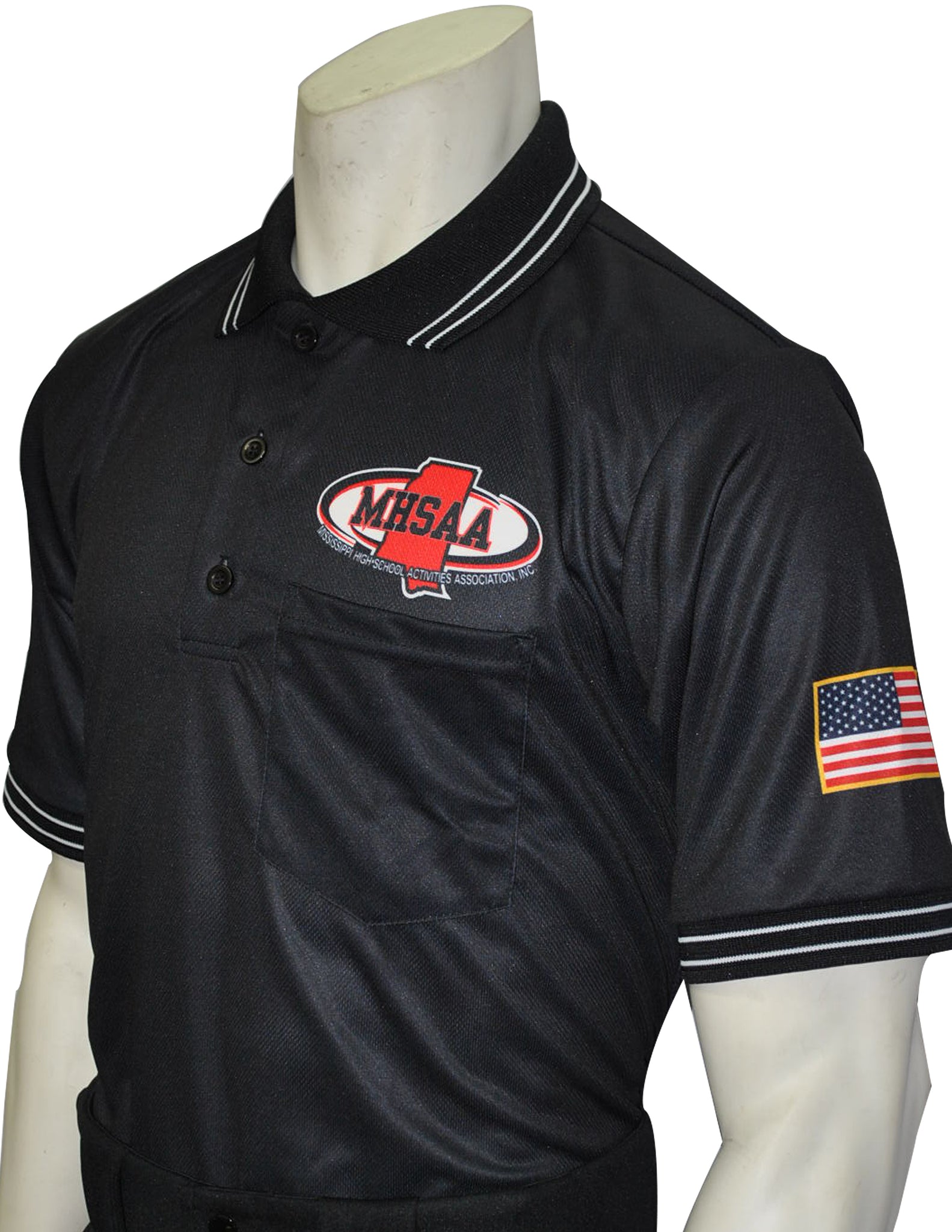 USA300MS - Smitty "Made in USA" - Mississippi Baseball Short Sleeve Shirt Black