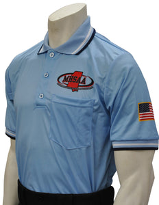 USA300MS - Smitty "Made in USA" - Mississippi Baseball Short Sleeve Shirt Powder Blue