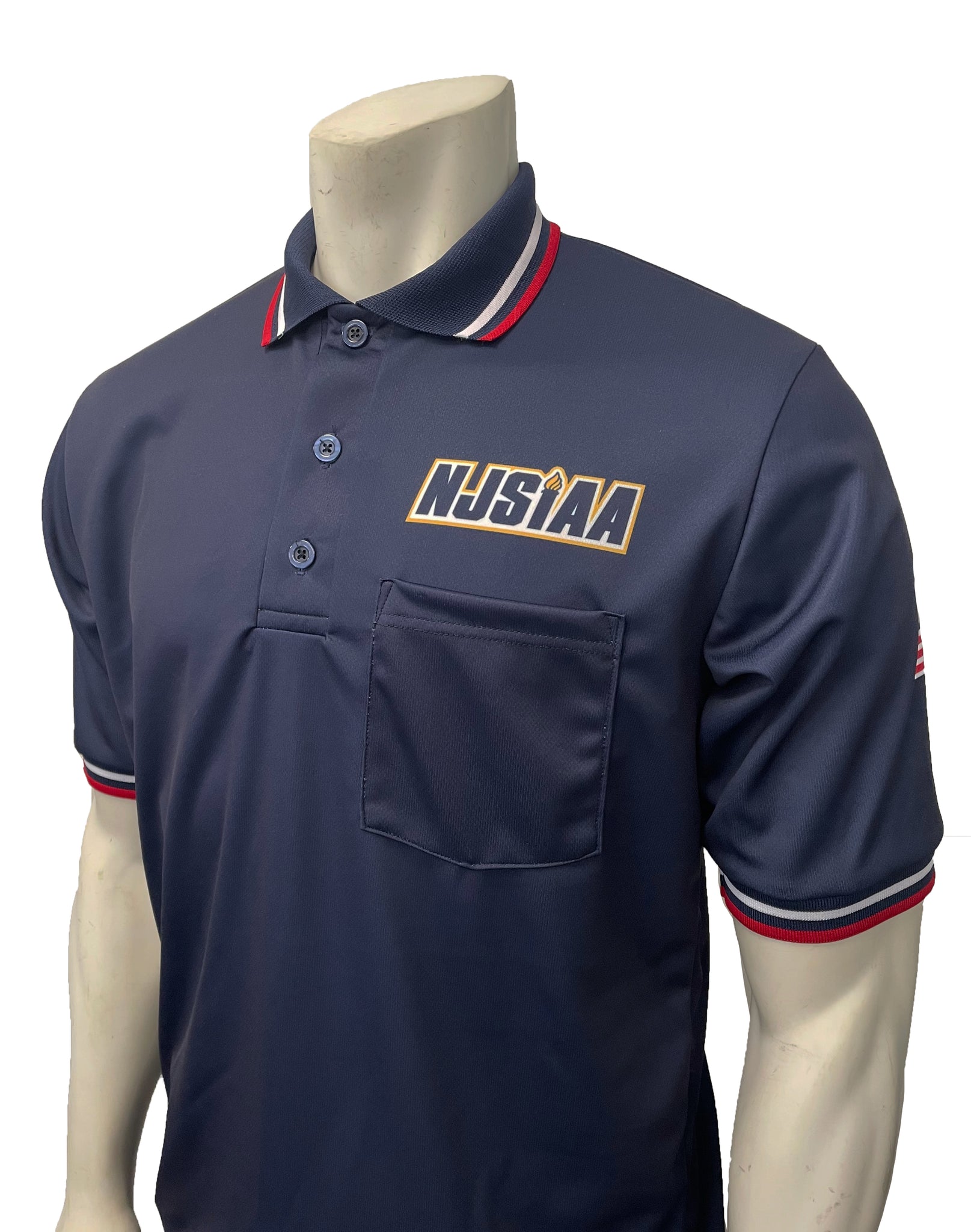 USA300NJ-NY - Smitty "Made in USA" - NJSIAA Men's Baseball/Softball Umpire Short Sleeve Shirt - Navy