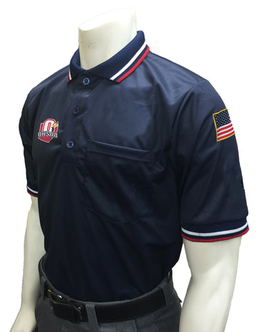USA300 OH - Smitty "Made in USA" - "OHSAA" Short Sleeve Baseball Ump Shirt Navy