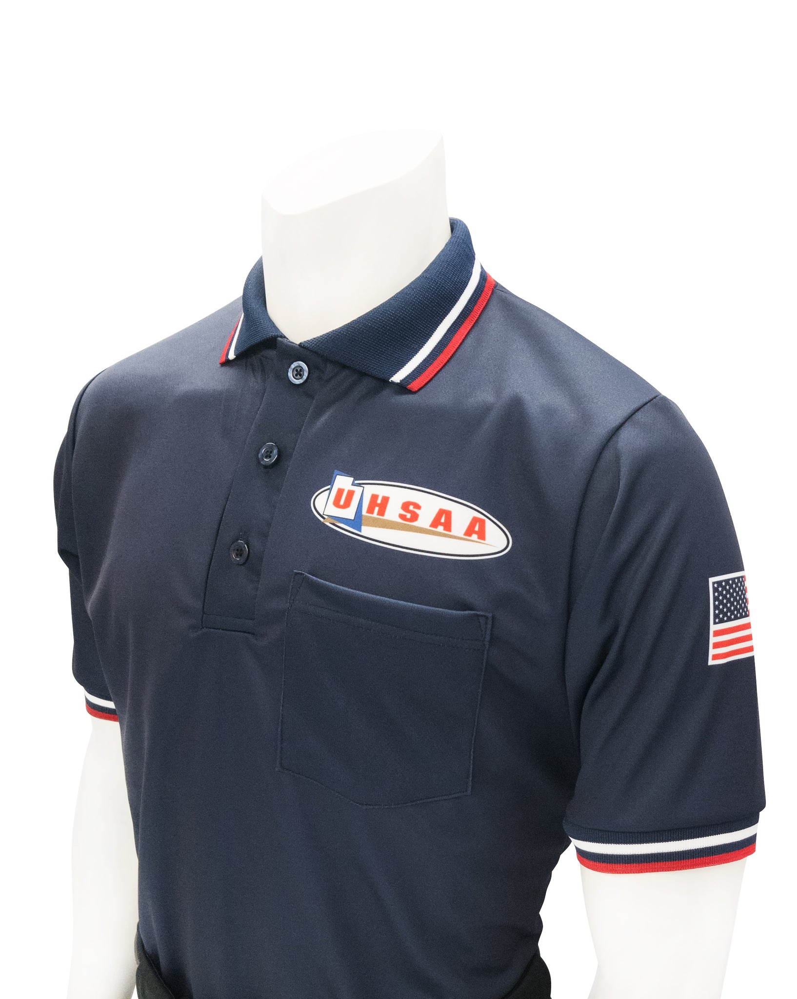 USA300UT - Smitty "Made in USA" - Ump Shirt Logo Above Pocket Navy