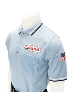 USA300UT - Smitty "Made in USA" - Ump Shirt Logo Above Pocket Powder Blue