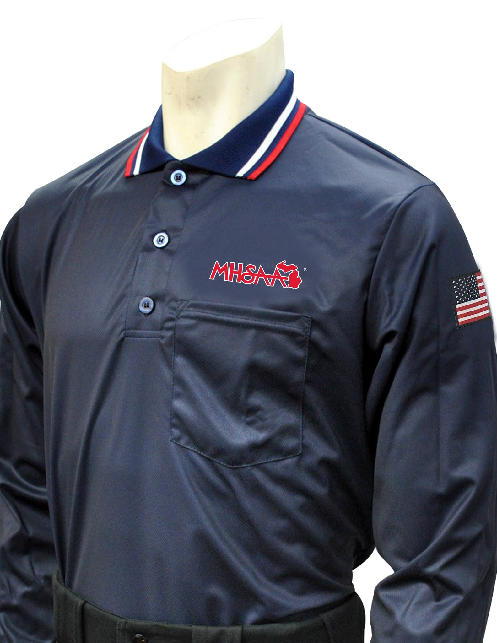USA301MI - Smitty "Made in USA" - Baseball Men's Long Sleeve Shirt Navy