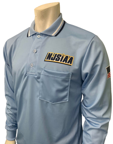 USA301NJ-PB - Smitty "Made in USA" - NJSIAA Men's Baseball/Softball Umpire Long Sleeve Shirt - Powder Blue