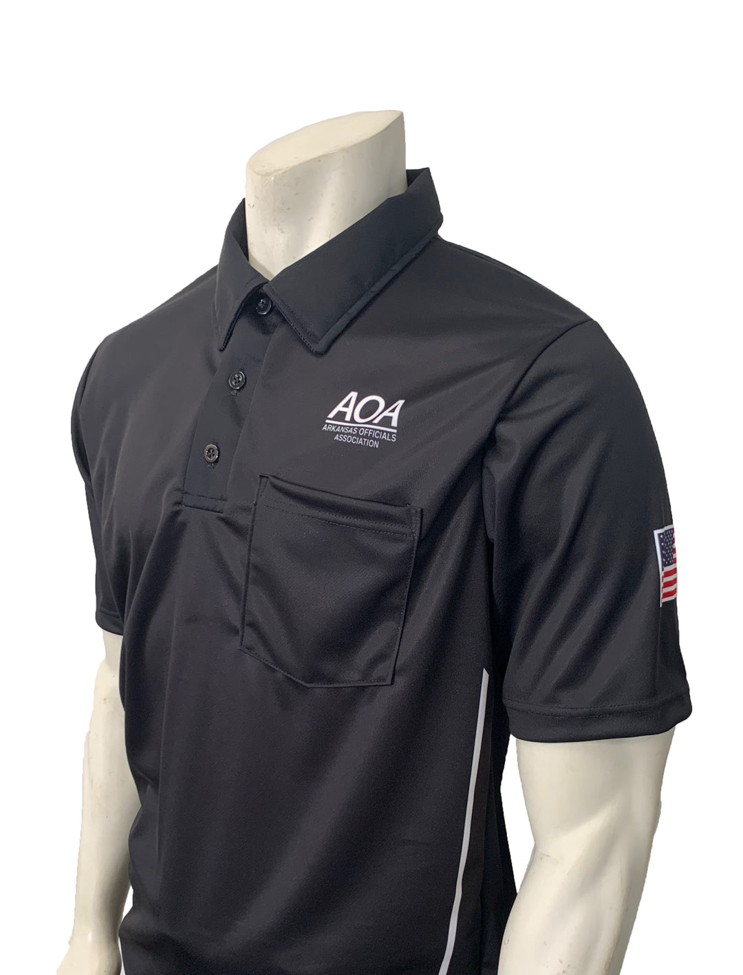 USA310AR-BK - Smitty "Made in USA" - "AOA" Short Sleeve Black Umpire Shirt
