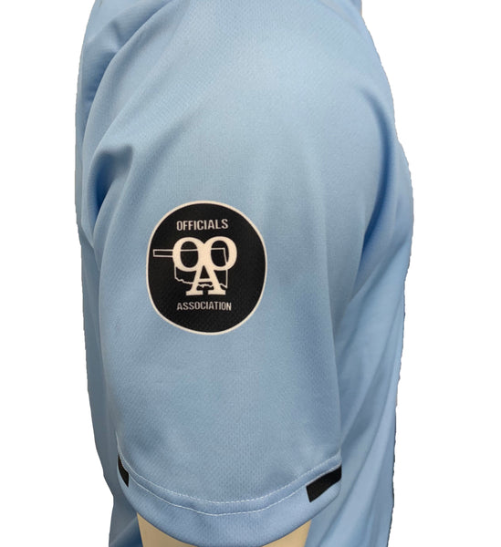 USA310OK-CB - Smitty "Made in USA" - "OSSAA" Short Sleeve Carolina Blue Softball Umpire Shirt