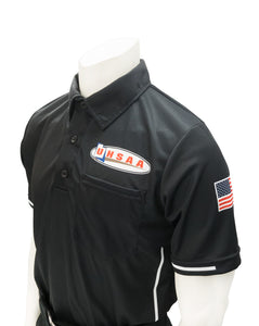 USA310UT - Smitty "Made in USA" - Ump Shirt Logo Above Pocket Black
