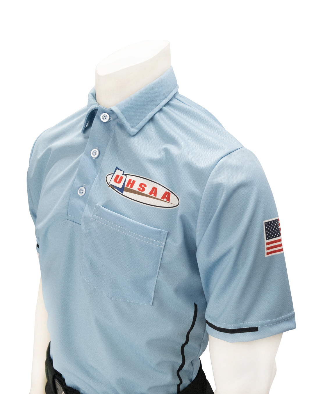 USA310UT - Smitty "Made in USA" - Baseball Men's Short Sleeve Shirt Powder Blue