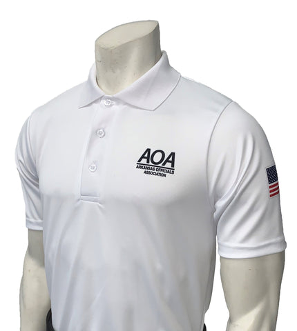 USA400AR - Smitty "Made in USA" -AOA Men's Short Sleeve WHITE Volleyball Shirt