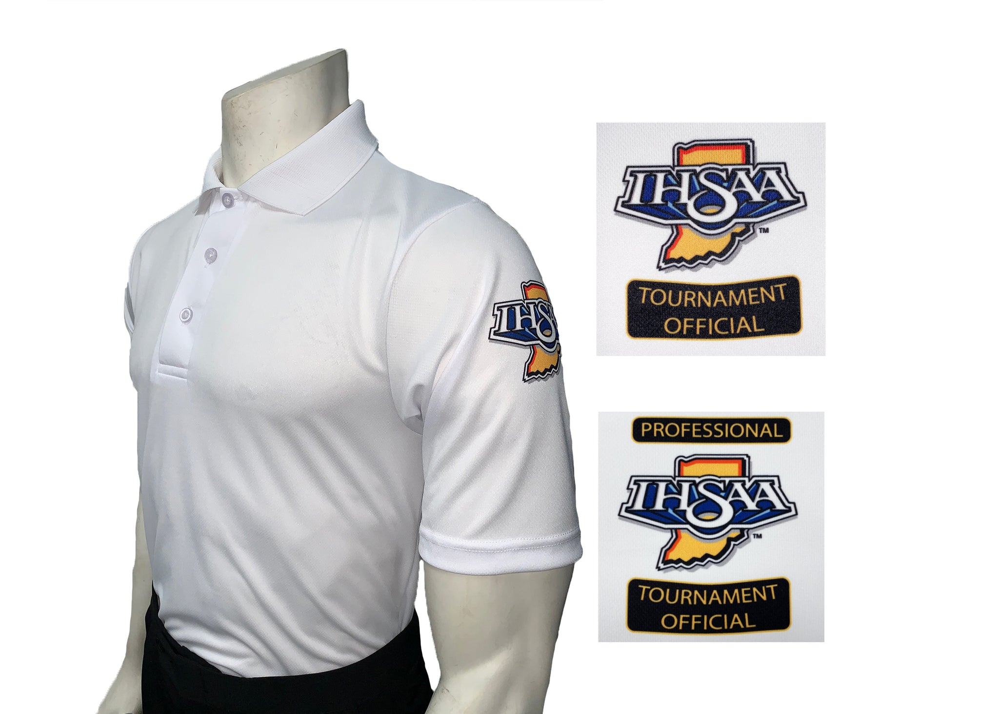 USA400IN - Smitty "Made in USA" - IHSAA Men's Short Sleeve WHITE Volleyball and Swimming  Shirt