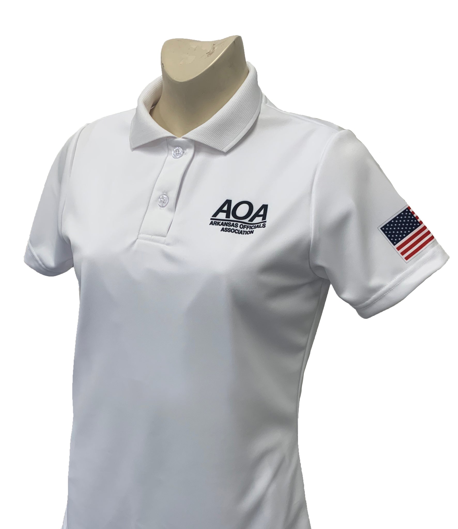USA402AR - Smitty "Made in USA" -AOA Women's Short Sleeve WHITE Volleyball Shirt