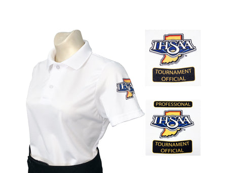 USA402IN - Smitty "Made in USA" - IHSAA Women's Short Sleeve WHITE Volleyball and Swimming  Shirt