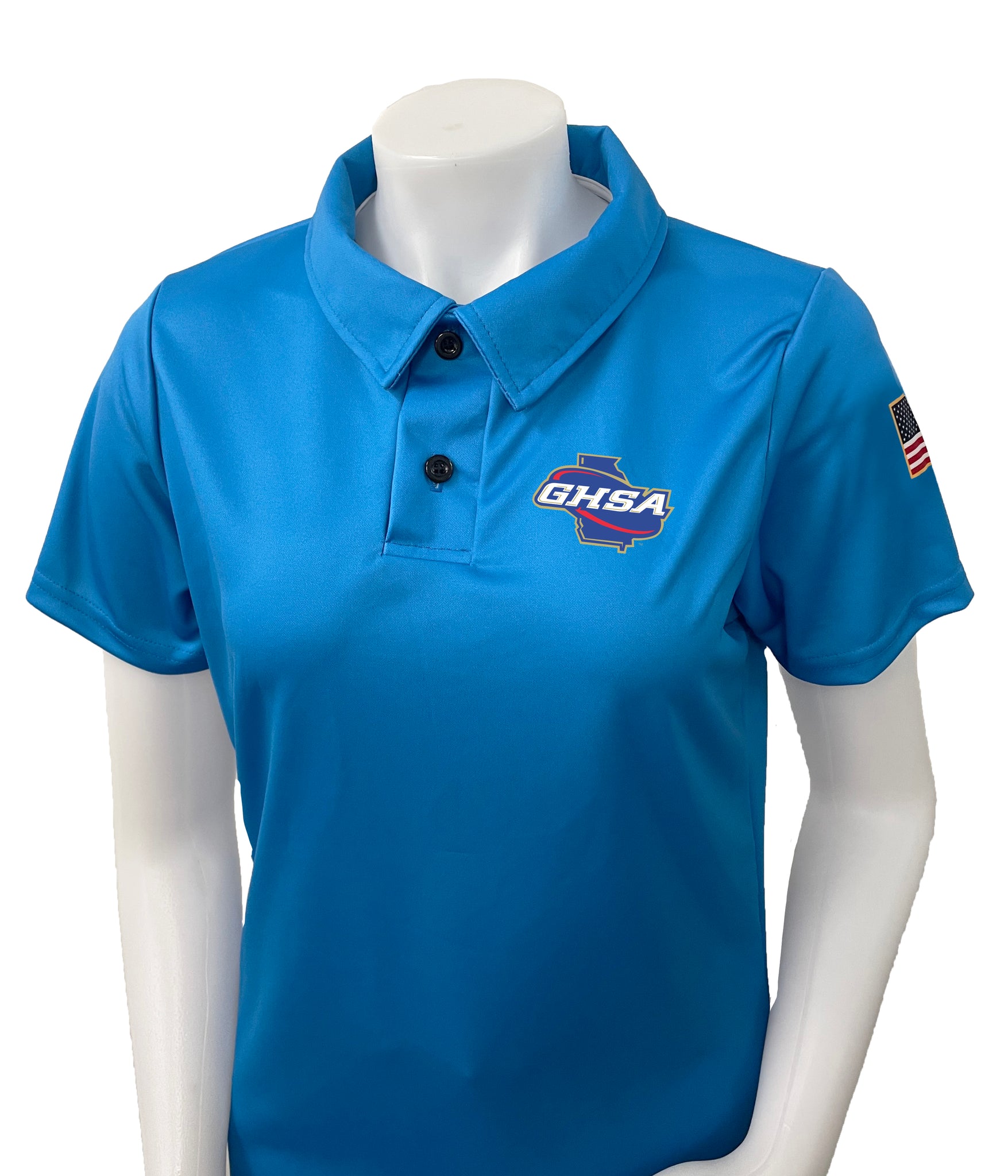 USA422GA-BB - Smitty "Made in USA" - Women's "BRIGHT BLUE" Georgia Volleyball Shirt