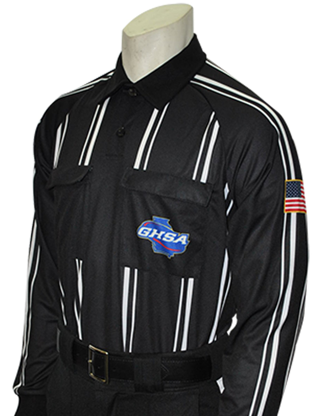 USA901GA Black - Smitty "Made in USA" - Dye Sub Georgia Soccer Long Sleeve Shirt