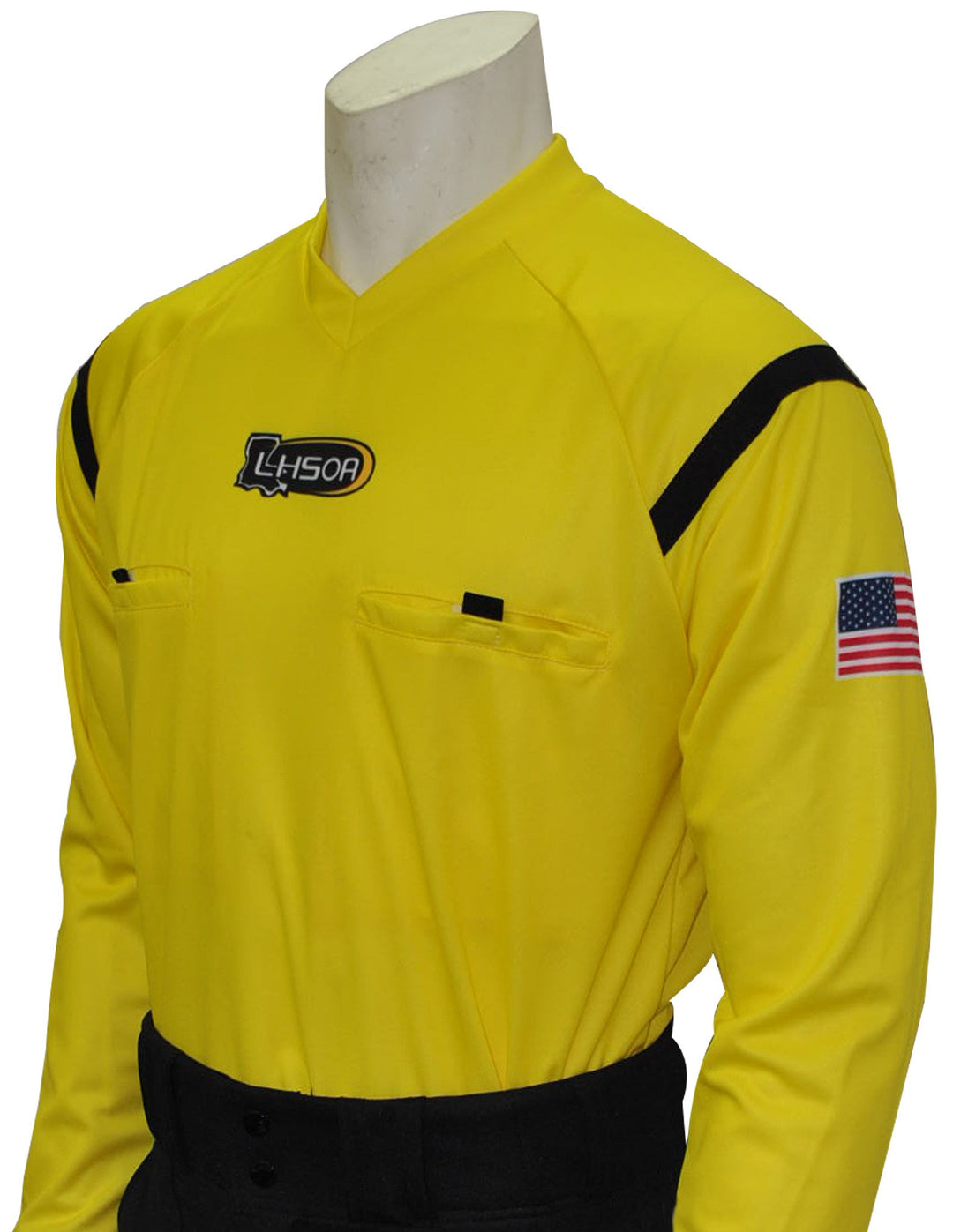 USA901LA YW - Smitty "Made in USA" - Dye Sub Louisiana Yellow Soccer Long Sleeve Shirt