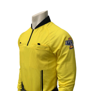 USA901IN-YW- Smitty "Made in USA" - "PERFORMANCE MESH" "IHSAA" Yellow Long Sleeve Soccer Shirt