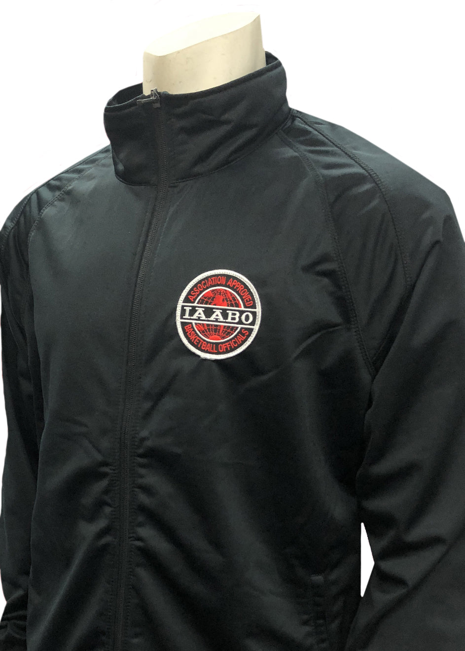 I-232 - IAABO Solid Black Front Zipper Jacket