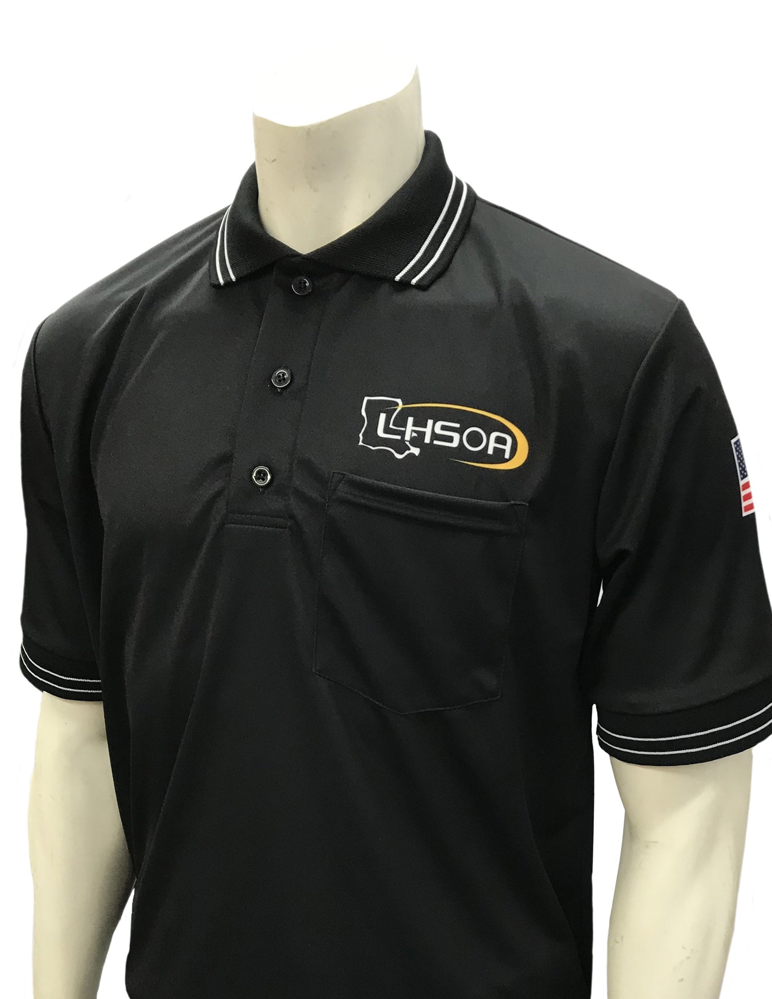 USA300LA - Smitty "Made in USA" - Short Sleeve Baseball Shirt Black