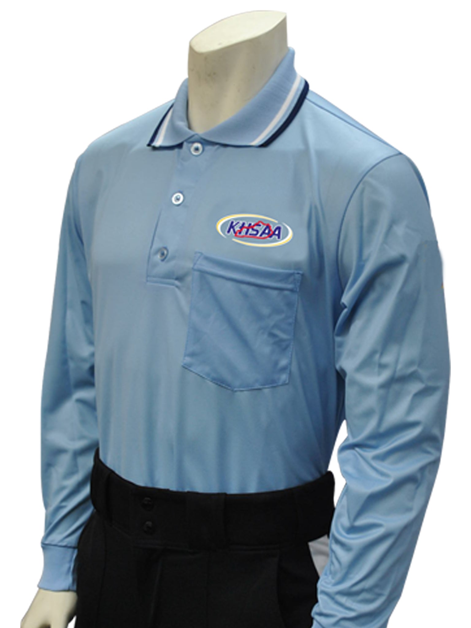 USA301KY - Smitty "Made in USA" - Baseball Men's Long Sleeve Shirt Powder Blue